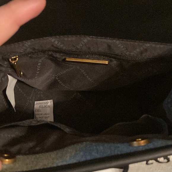 NWT Steve Madden Denim Bwebber Satchel Crossbody Handle Bag with Change Purse - Picture 5 of 16